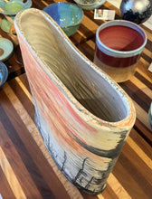 Load image into Gallery viewer, David Ernster: Tall Oval Vase With Landscape