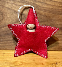 Load image into Gallery viewer, Helene Uprichard: Star Baby Ornament, Red