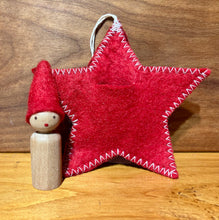 Load image into Gallery viewer, Helene Uprichard: Star Baby Ornament, Red