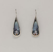 Load image into Gallery viewer, Jacqueline DeBoer Salem: Pink Flower Teardrop Earrings