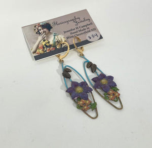 Jennifer Helen Campbell: Clematis Earrings