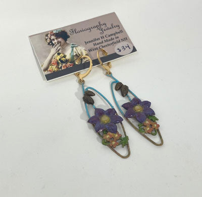 Jennifer Helen Campbell: Clematis Earrings