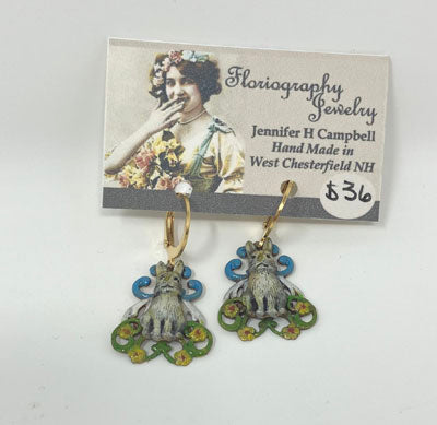 Jennifer Helen Campbell: Meadow Bunny Earrings