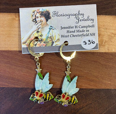 Jennifer Helen Campbell: Queen Bee Earrings