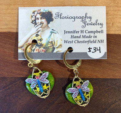 Jennifer Helen Campbell: Dragonfly Earrings