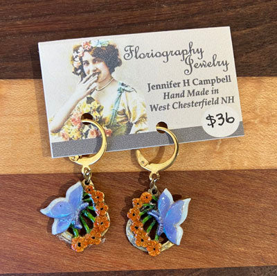 Jennifer Helen Campbell: Common Blue Earrings