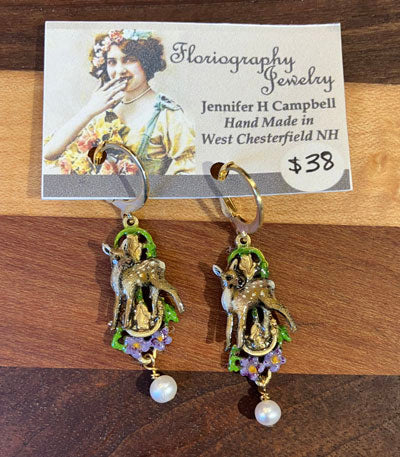 Jennifer Helen Campbell: Woodland Fawn Earrings