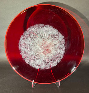 Josh Simpson Contemporary Glass: Ruby Hyperspace Platter