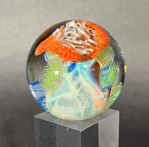 Josh Simpson Contemporary Glass: Inhabited Large Cloud Planet
