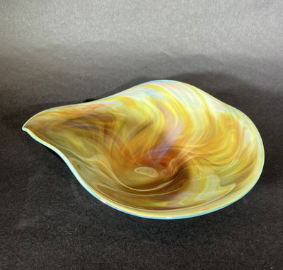 Josh Simpson Contemporary Glass: Corona Eccentric Bowl