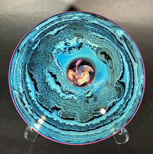 Josh Simpson Contemporary Glass: Small Saturn Sculpture