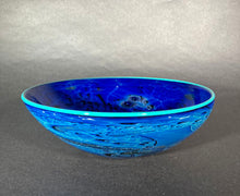 Load image into Gallery viewer, Josh Simpson Contemporary Glass: Blue New Mexico Bowl