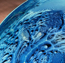 Load image into Gallery viewer, Josh Simpson Contemporary Glass: Blue New Mexico Platter, Vintage and Unusual