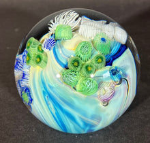 Load image into Gallery viewer, Josh Simpson Contemporary Glass: 3" Corona Inhabited Paperweight