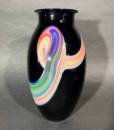 Josh Simpson Contemporary Glass: Corona Swirl Vase