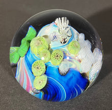 Load image into Gallery viewer, Josh Simpson Contemporary Glass: 3" Corona Inhabited Paperweight