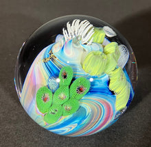 Load image into Gallery viewer, Josh Simpson Contemporary Glass: 3" Corona Inhabited Paperweight
