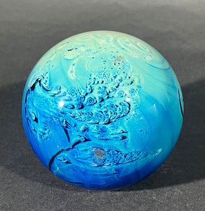 Josh Simpson Contemporary Glass: 3.5" Possibly Inhabited Planet