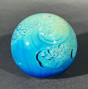 Josh Simpson Contemporary Glass: 3.5" Possibly Inhabited Planet
