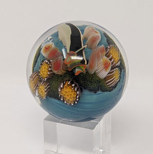 Josh Simpson Contemporary Glass: 2.25" Inhabited Planet
