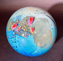 Load image into Gallery viewer, Josh Simpson Contemporary Glass: 3.5" BNM Heart Megaplanet 2.4.24