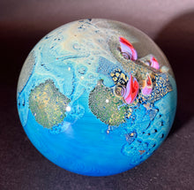 Load image into Gallery viewer, Josh Simpson Contemporary Glass: 3.5" BNM Heart Megaplanet 2.4.24