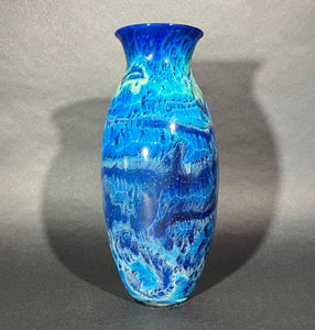 Josh Simpson Contemporary Glass: Blue New Mexico/ Corona Vase