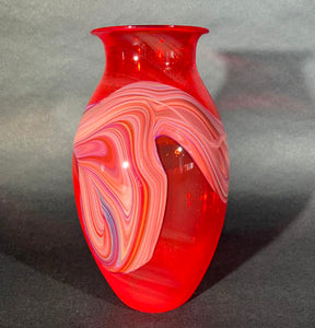 Josh Simpson Contemporary Glass: Corona Swirl Vase Vintage and Unusual