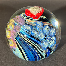 Load image into Gallery viewer, Josh Simpson Contemporary Glass: 3" Corona Inhabited Paperweight