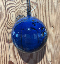 Load image into Gallery viewer, Josh Simpson Contemporary Glass: Dark Blue New Mexico Ornament