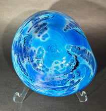 Load image into Gallery viewer, Josh Simpson Contemporary Glass: Blue New Mexico Eccentric Bowl