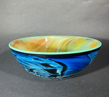 Load image into Gallery viewer, Josh Simpson Contemporary Glass: Corona/Blue New Mexico Bowl