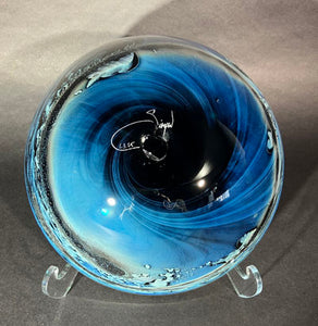 Josh Simpson Contemporary Glass: Corona/Blue New Mexico Bowl