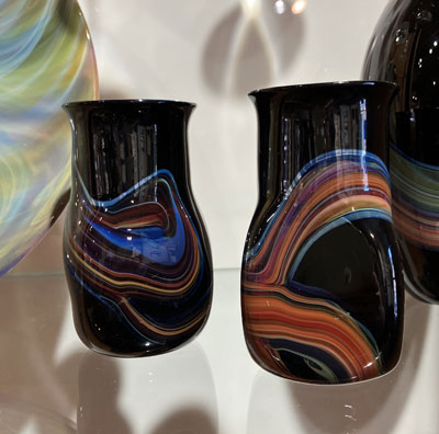 Josh Simpson Contemporary Glass: Blue New Mexico Tumbler