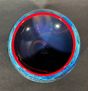 Josh Simpson Contemporary Glass: Corona/Blue New Mexico Bowl