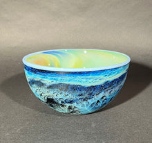 Load image into Gallery viewer, Josh Simpson Contemporary Glass: Corona/ Blue New Mexico Bowl