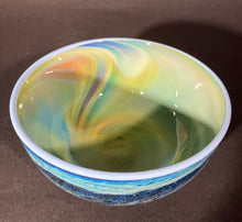 Load image into Gallery viewer, Josh Simpson Contemporary Glass: Corona/ Blue New Mexico Bowl