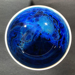 Josh Simpson Contemporary Glass: Blue New Mexico Bowl