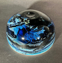 Load image into Gallery viewer, Josh Simpson Contemporary Glass: Blue New Mexico Bowl