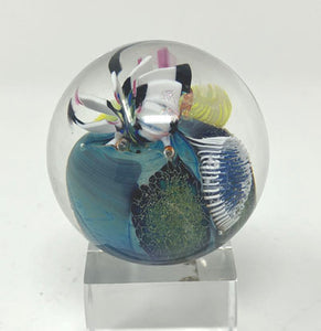 Josh Simpson Contemporary Glass: 1.75" Inhabited Planet