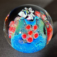 Load image into Gallery viewer, Josh Simpson Contemporary Glass: 3" Heart Inhabited Planet