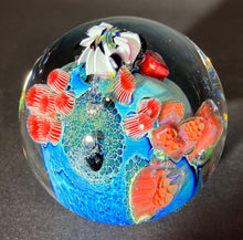 Load image into Gallery viewer, Josh Simpson Contemporary Glass: 3" Heart Inhabited Planet