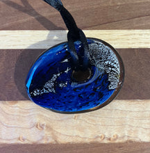 Load image into Gallery viewer, Josh Simpson Contemporary Glass: Pendant, Blue New Mexico