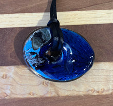Load image into Gallery viewer, Josh Simpson Contemporary Glass: Pendant, Blue New Mexico