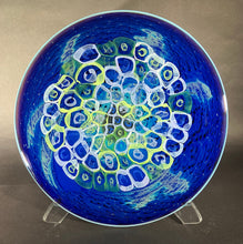 Load image into Gallery viewer, Josh Simpson Contemporary Glass: Blue New Mexico Spacetime Platter