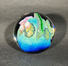 Load image into Gallery viewer, Josh Simpson Contemporary Glass: 3.5&quot; Blue New Mexico Megaplanet