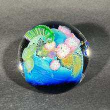 Load image into Gallery viewer, Josh Simpson Contemporary Glass: 3.5&quot; Blue New Mexico Megaplanet