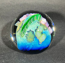 Load image into Gallery viewer, Josh Simpson Contemporary Glass: 3.5&quot; Blue New Mexico Megaplanet