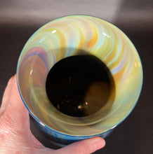 Load image into Gallery viewer, Josh Simpson Contemporary Glass: Blue New Mexico Vase
