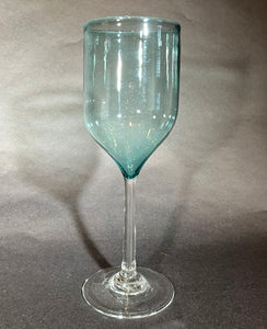 Josh Simpson Contemporary Glass: Vintage Pale Green Goblet